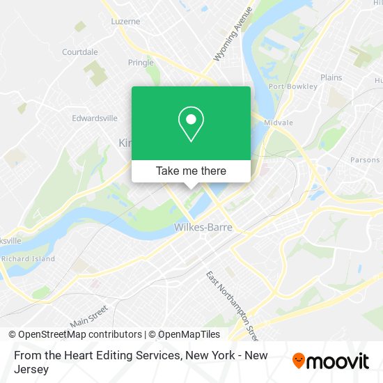From the Heart Editing Services map