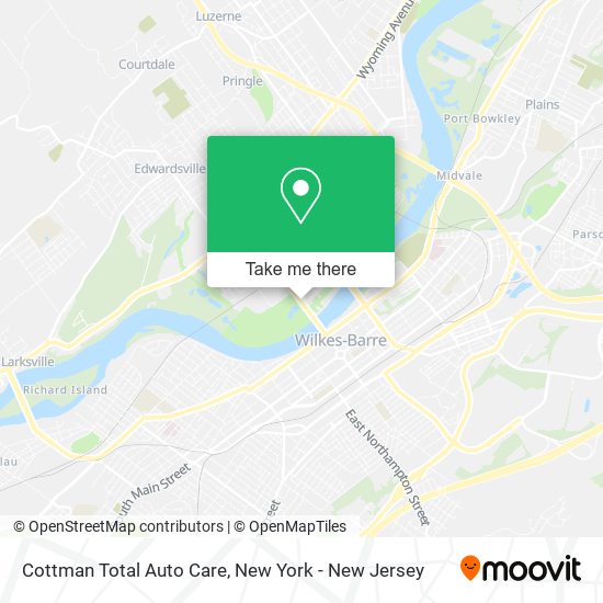 Cottman Total Auto Care map