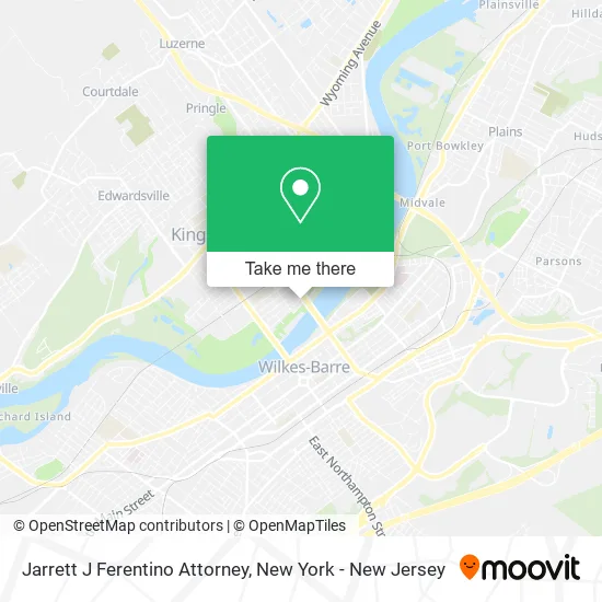Jarrett J Ferentino Attorney map