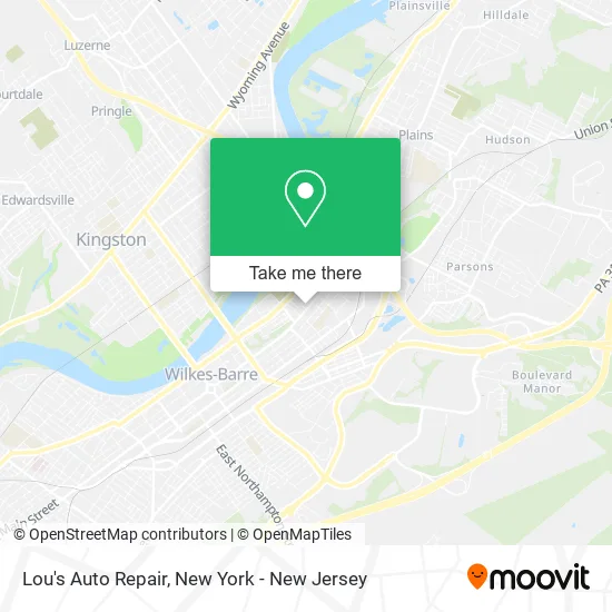 Lou's Auto Repair map