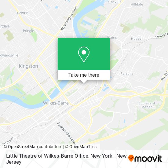 Little Theatre of Wilkes-Barre Office map