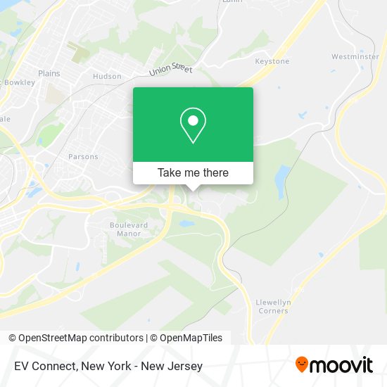 EV Connect map