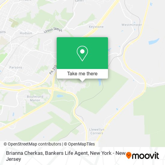 Mapa de Brianna Cherkas, Bankers Life Agent