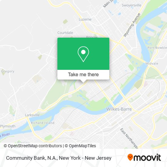 Mapa de Community Bank, N.A.