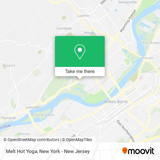 Melt Hot Yoga map