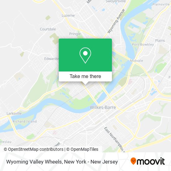 Wyoming Valley Wheels map