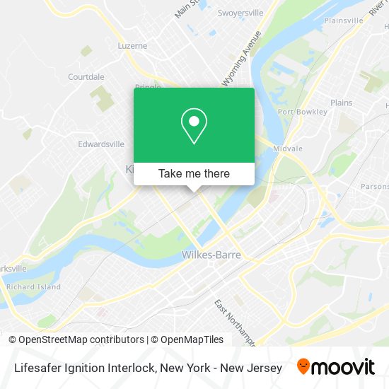 Lifesafer Ignition Interlock map