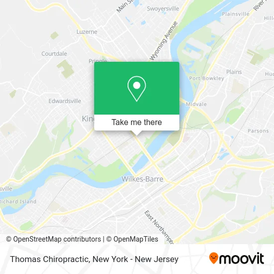 Thomas Chiropractic map