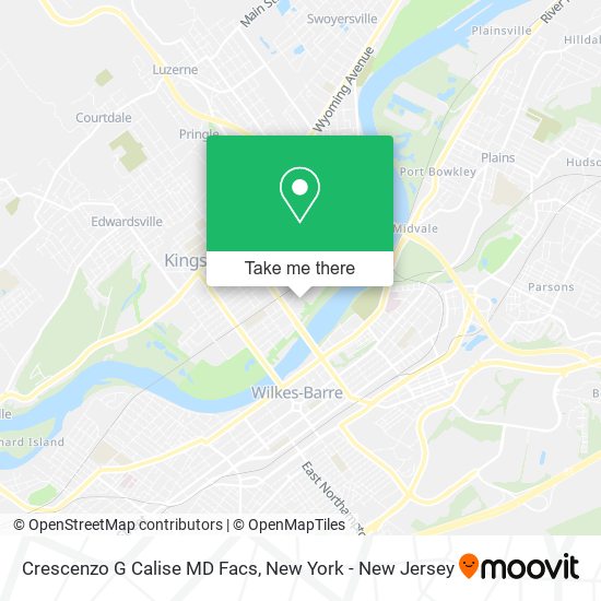Crescenzo G Calise MD Facs map