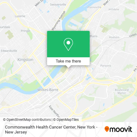 Commonwealth Health Cancer Center map