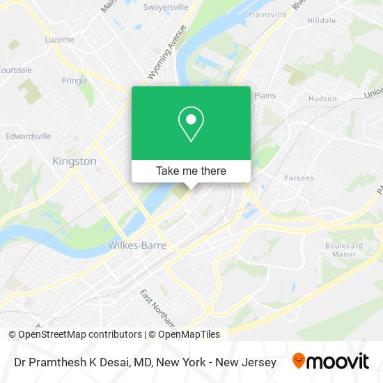 Mapa de Dr Pramthesh K Desai, MD