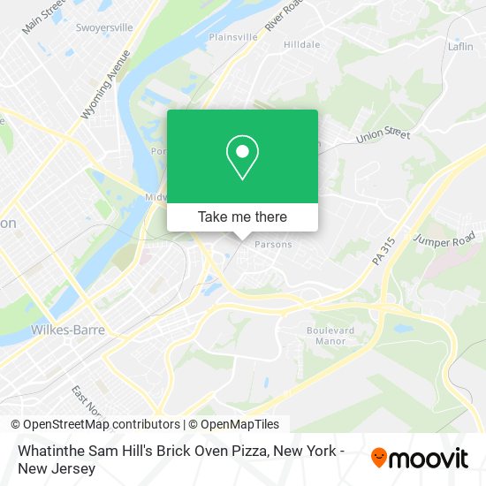Whatinthe Sam Hill's Brick Oven Pizza map