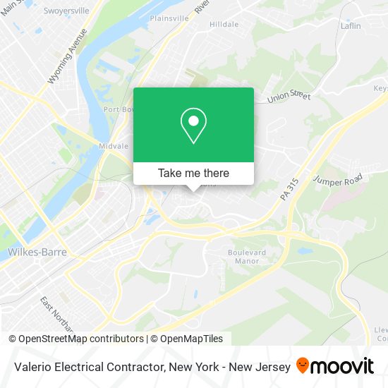 Valerio Electrical Contractor map