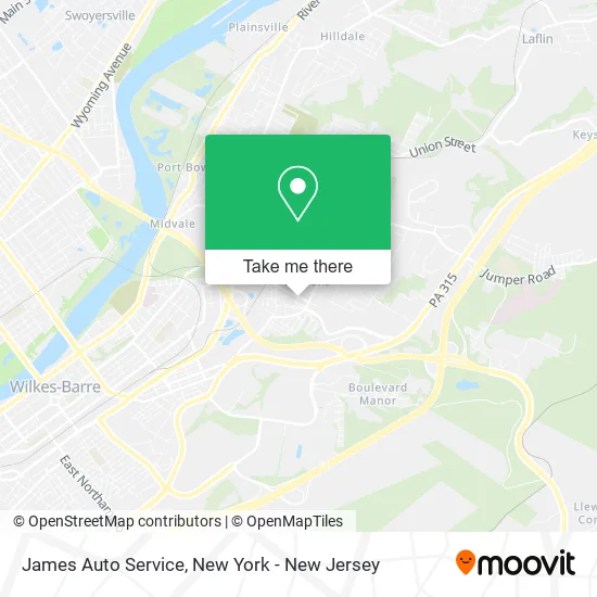 James Auto Service map
