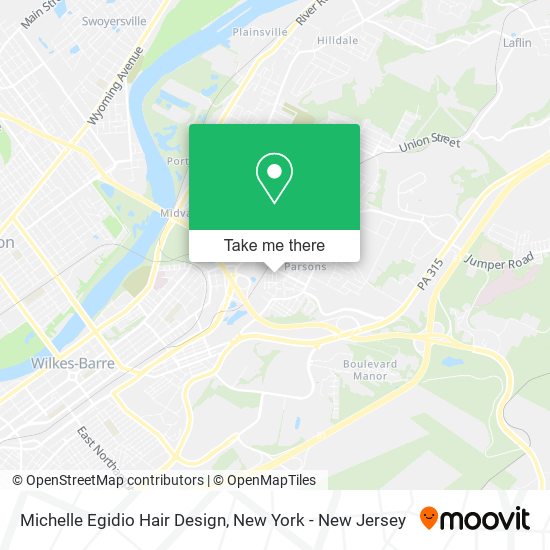 Michelle Egidio Hair Design map