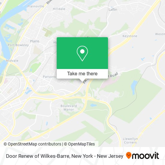 Door Renew of Wilkes-Barre map