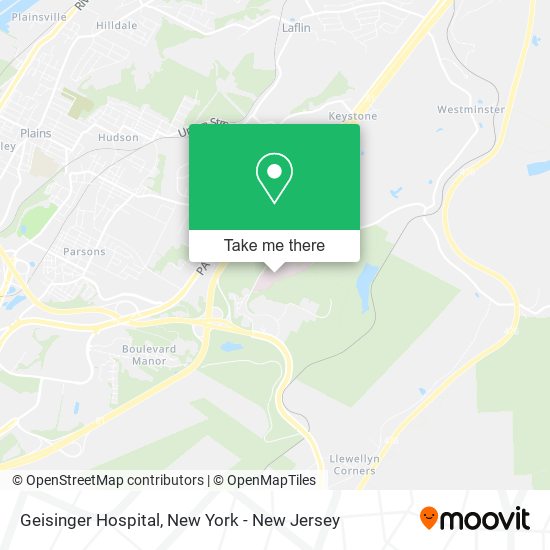 Mapa de Geisinger Hospital