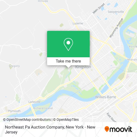 Northeast Pa Auction Company map