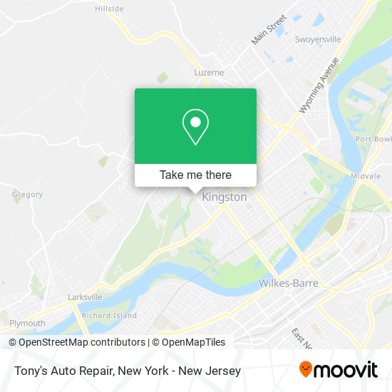 Tony's Auto Repair map