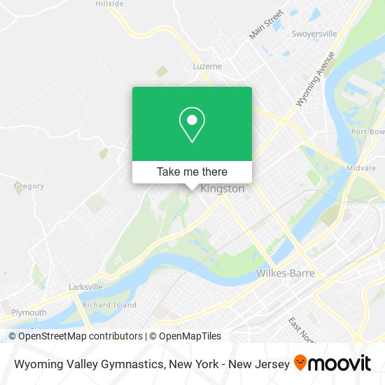 Wyoming Valley Gymnastics map