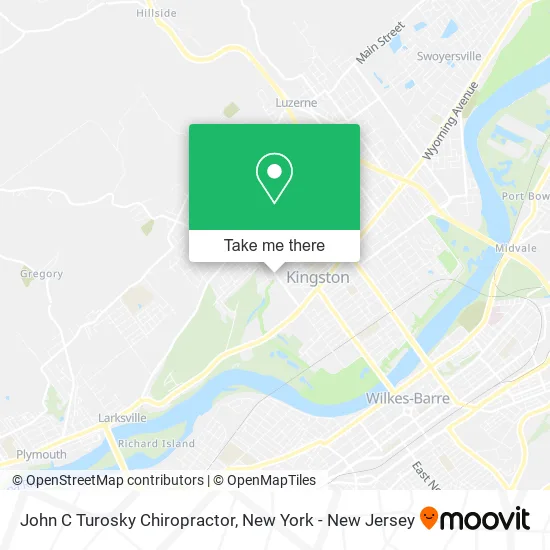 John C Turosky Chiropractor map