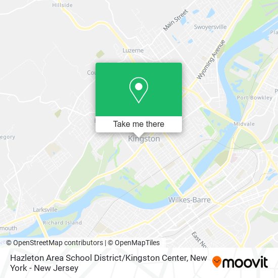 Mapa de Hazleton Area School District / Kingston Center