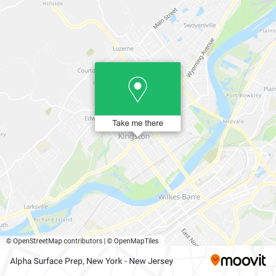 Alpha Surface Prep map