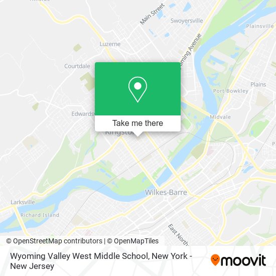 Wyoming Valley West Middle School map