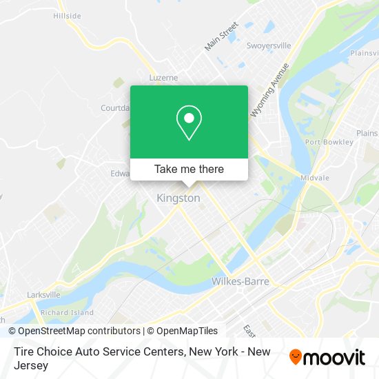 Tire Choice Auto Service Centers map