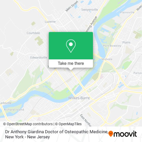 Mapa de Dr Anthony Giardina Doctor of Osteopathic Medicine