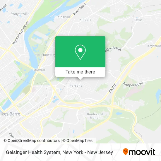 Geisinger Health System map