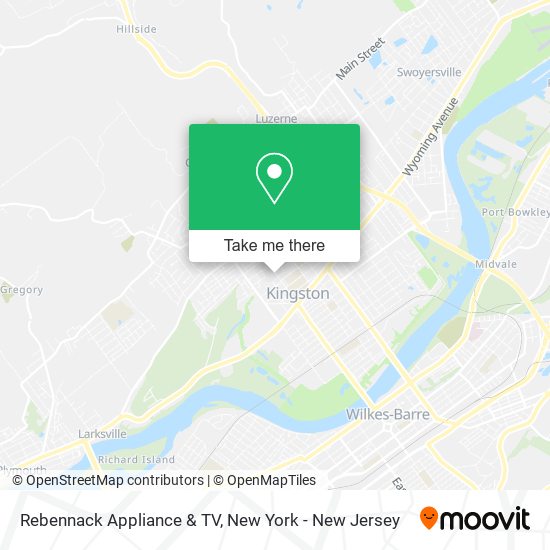 Mapa de Rebennack Appliance & TV
