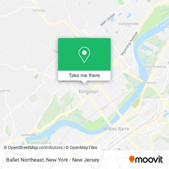Mapa de Ballet Northeast