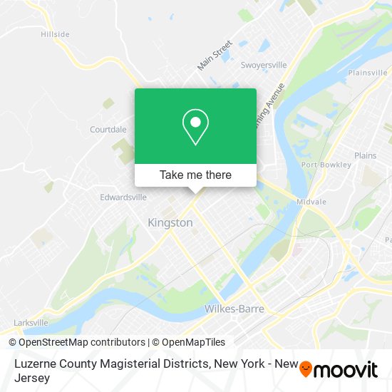 Mapa de Luzerne County Magisterial Districts