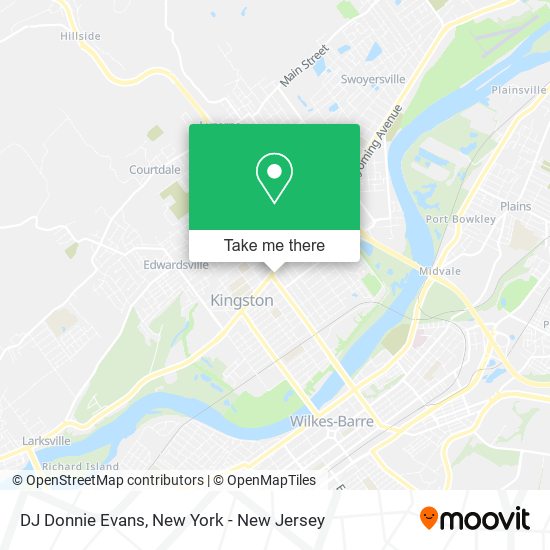 DJ Donnie Evans map