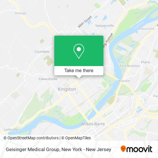 Mapa de Geisinger Medical Group