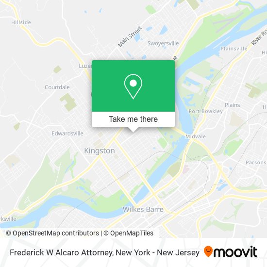 Frederick W Alcaro Attorney map