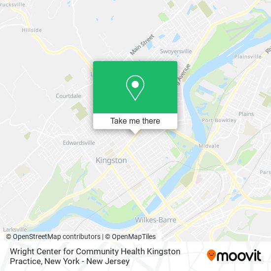 Mapa de Wright Center for Community Health Kingston Practice