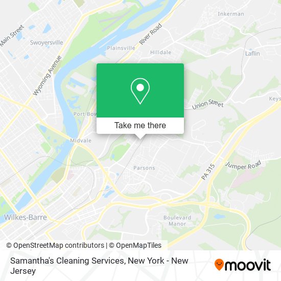 Mapa de Samantha's Cleaning Services
