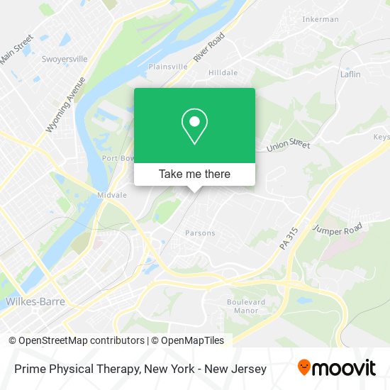 Mapa de Prime Physical Therapy