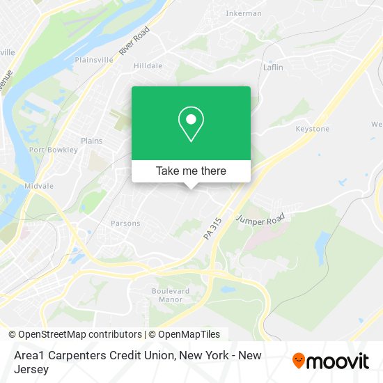 Area1 Carpenters Credit Union map