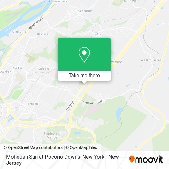 Mapa de Mohegan Sun at Pocono Downs