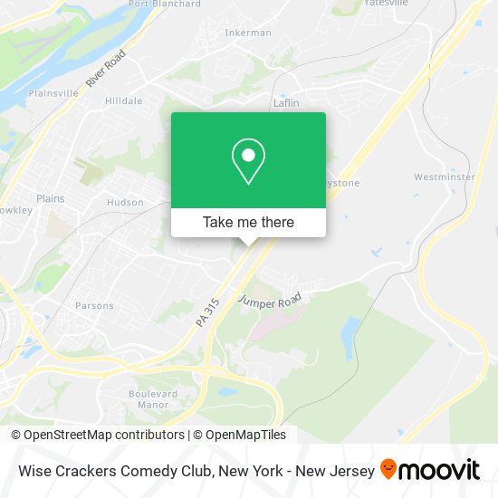 Mapa de Wise Crackers Comedy Club