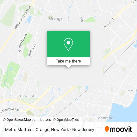 Metro Mattress Orange map