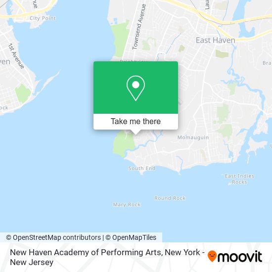 Mapa de New Haven Academy of Performing Arts
