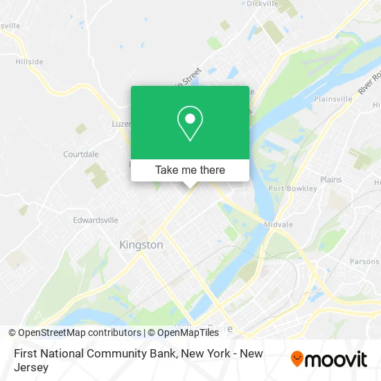 First National Community Bank map