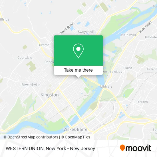 WESTERN UNION map