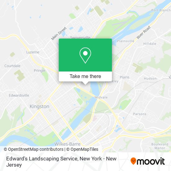 Edward's Landscaping Service map