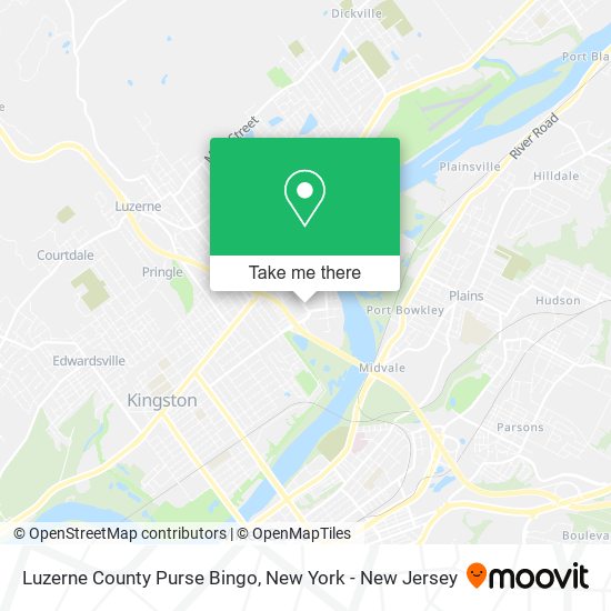 Luzerne County Purse Bingo map