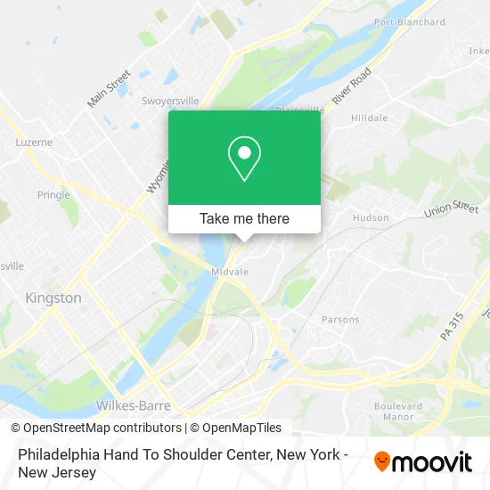 Philadelphia Hand To Shoulder Center map